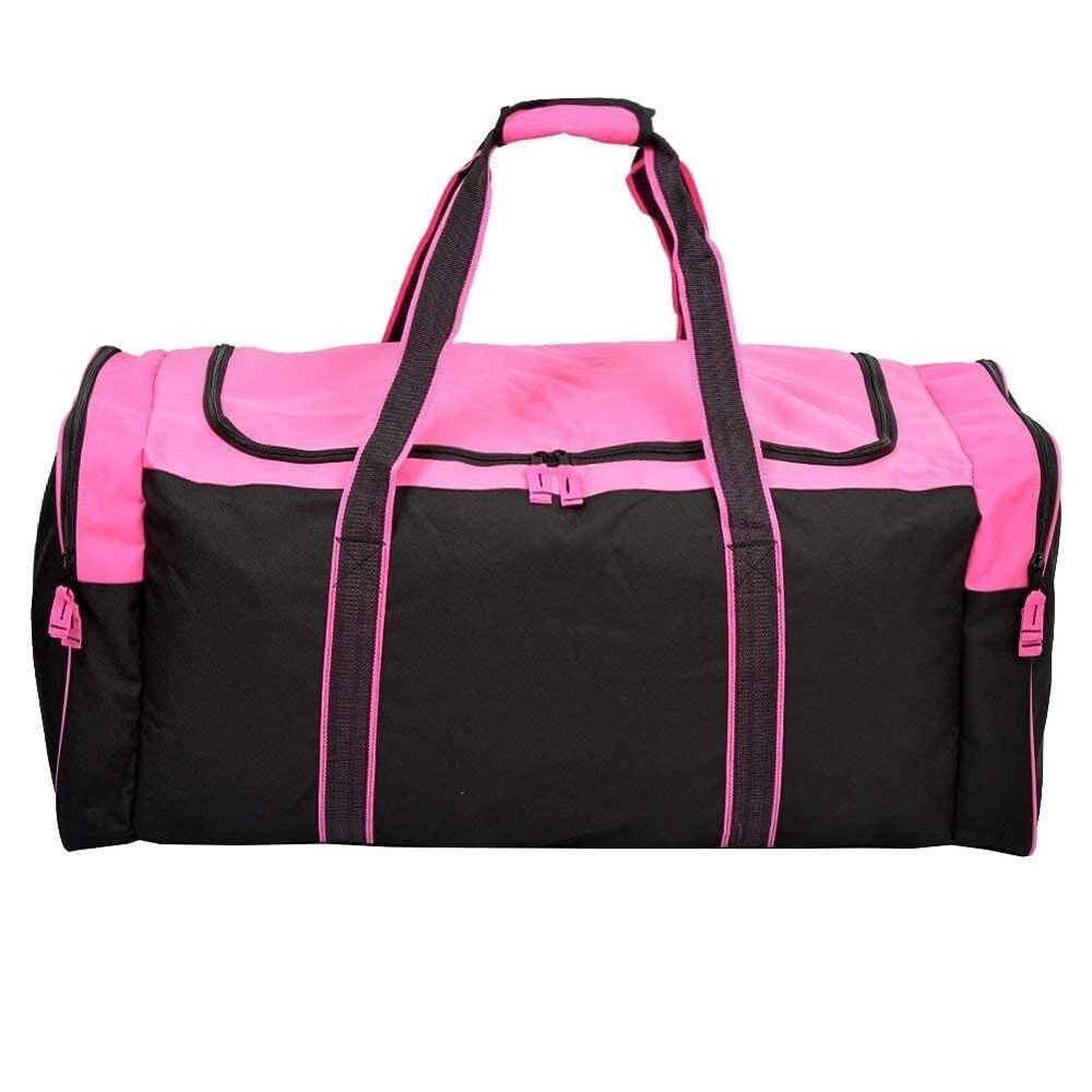 Jetstream 36" Large Duffel Bag Heavy Duty 3-Pocket Sports Gym Travel Pink/Black